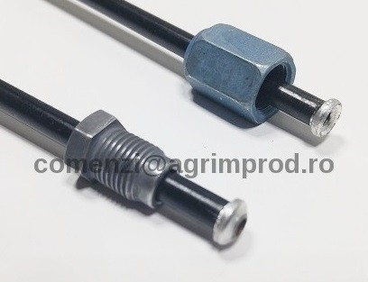 CONDUCTA FRANA 4.75MM - 420MM (RACORDURI MAMA  M10MM - TATA M10MM)